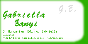 gabriella banyi business card